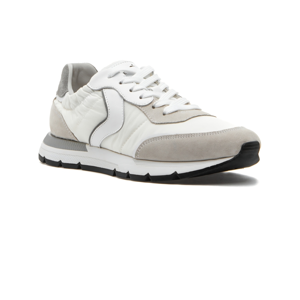 Voile Blanche White and Gray Casual Sneakers